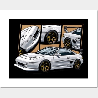 Toyota MR2, JDM Car Posters and Art